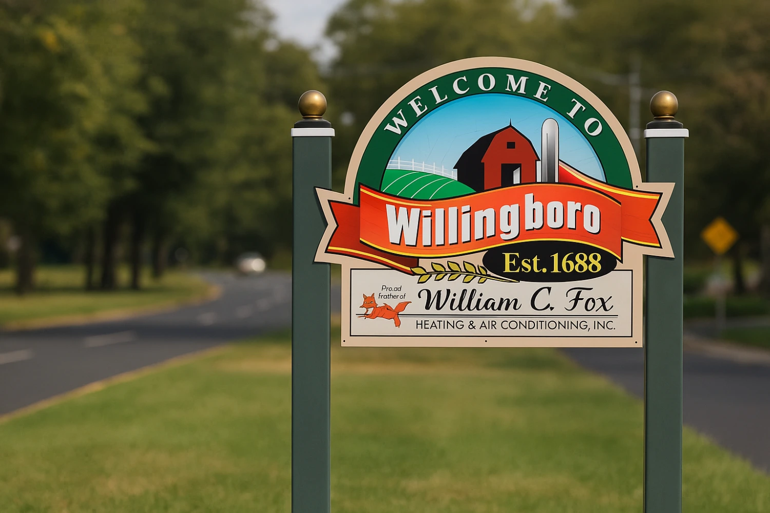 Welcome To Willingboro Sign Post
